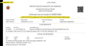 Notificação PMM - Publicidade